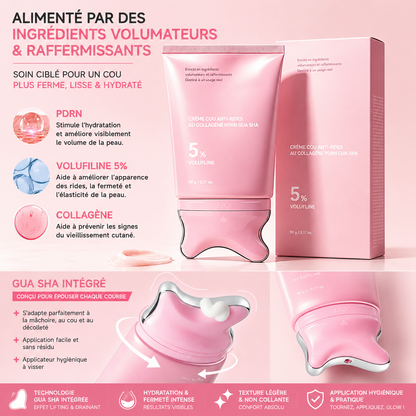 NeckGlow™ – Crème Collagène Gua Sha