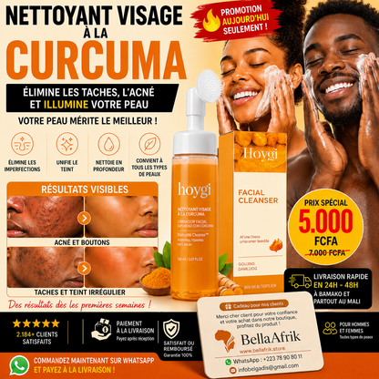 Nettoyant au Curcuma™️ Peau Claire Lumineuse