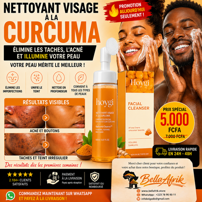 Nettoyant au Curcuma™️ Peau Claire Lumineuse