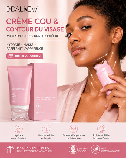 NeckGlow™ – Crème Collagène Gua Sha