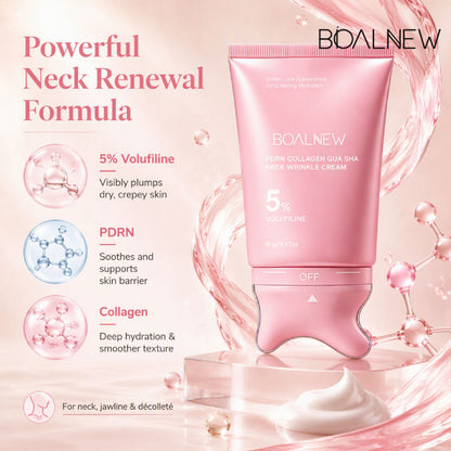 NeckGlow™ – Crème Collagène Gua Sha