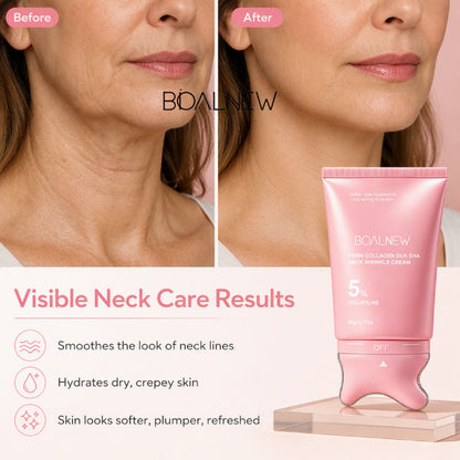 NeckGlow™ – Crème Collagène Gua Sha